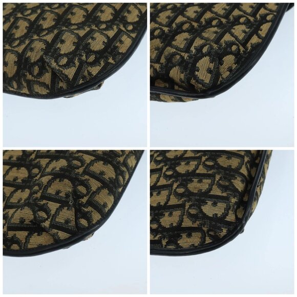 Christian Dior Trotter Canvas Shoulder Bag Navy Auth 104185 - Picture 14 of 16